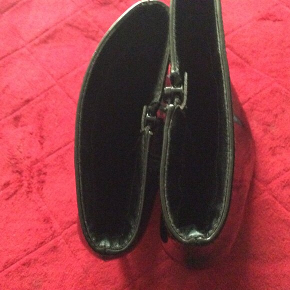 Olivia Ferguson Black Patent Leather Stiletto Heeled Above Ankle Boots Size 10 N - Picture 6 of 8